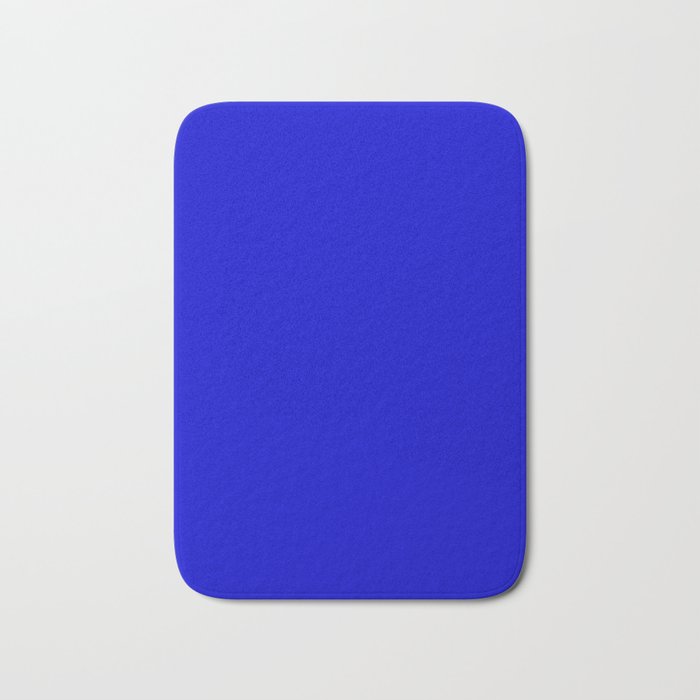 Medium Blue - solid color Bath Mat
