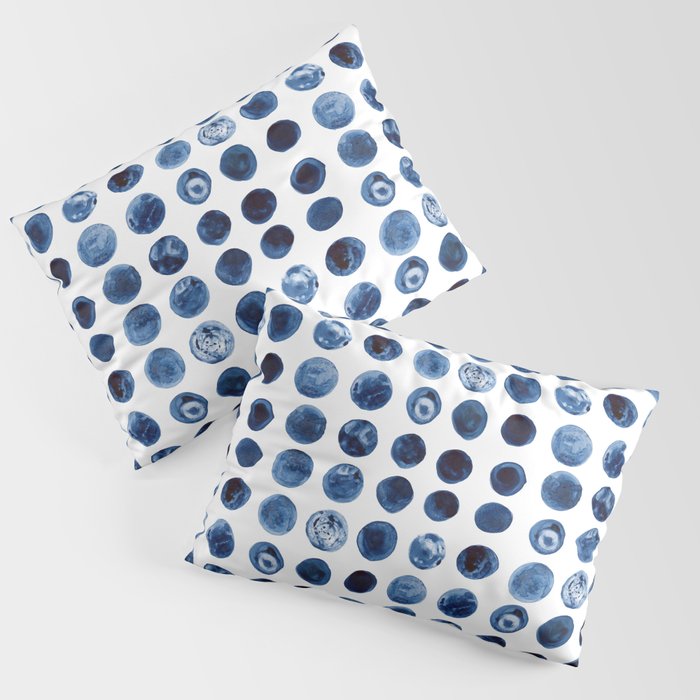 Blueberries | Watercolour Pattern Pillow Sham