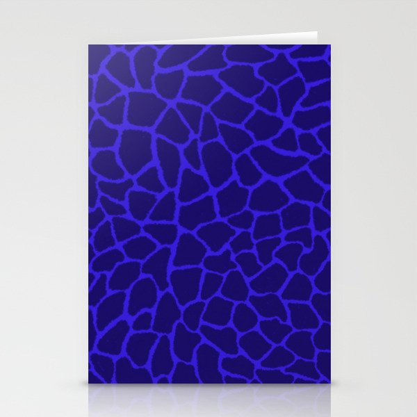 Mosaic Abstract Art Blue Stationery Cards