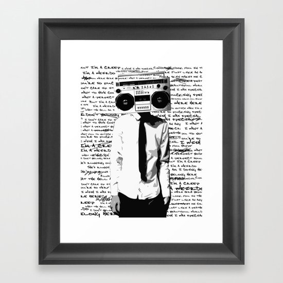 creep Framed Art Print