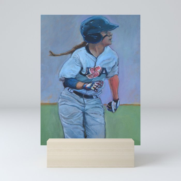 Baseball Player Mini Art Print