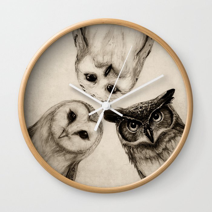 The Owl's 3 Wall Clock