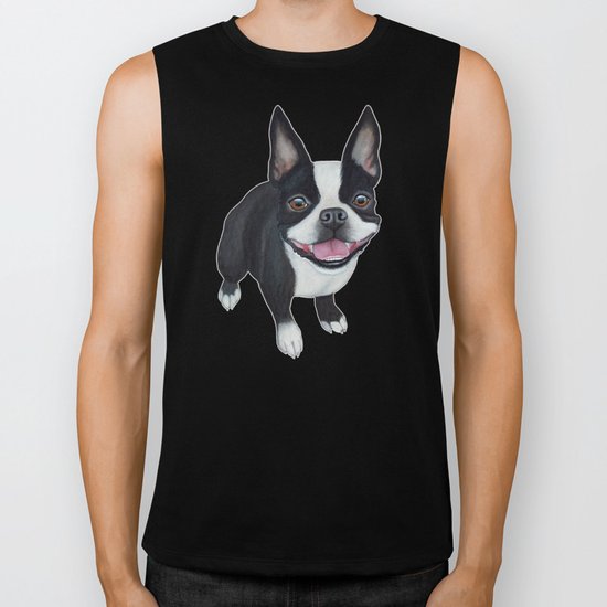 Boston Terrier Biker Tank