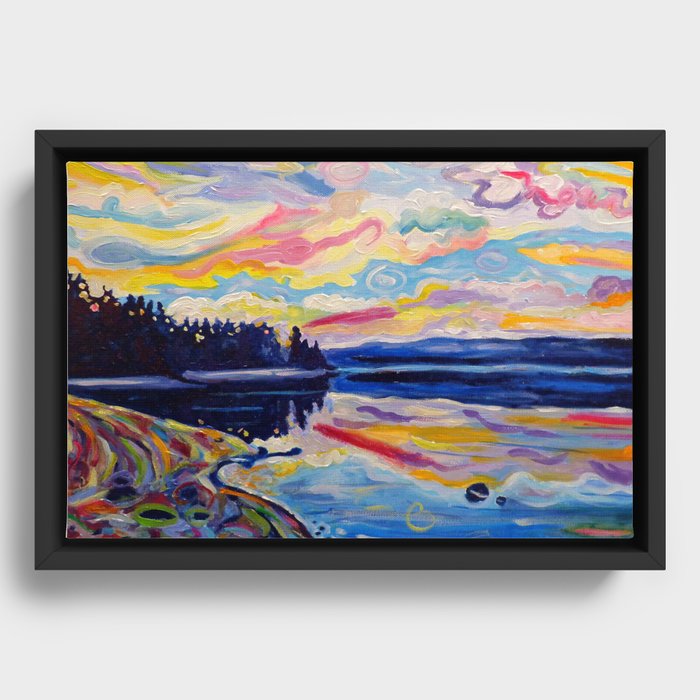 The Denman Sunrise Framed Canvas