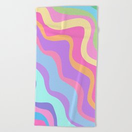 Pastel Swirls Beach Towel