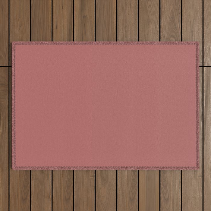 Provocative Dark Pink Solid Color - All Colour - Single Shade Pairs w/ Reddish SW 6319 Outdoor Rug