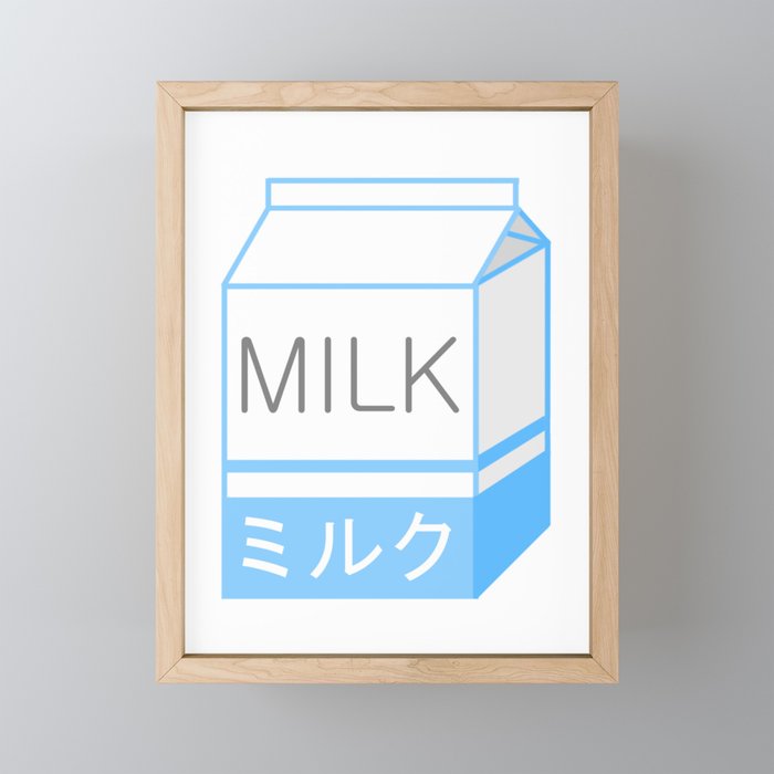 Milk Framed Mini Art Print