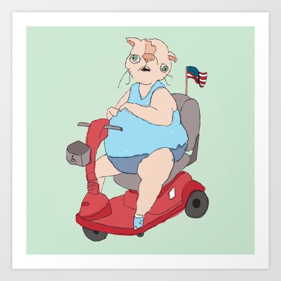 Reserved Parking Art Print