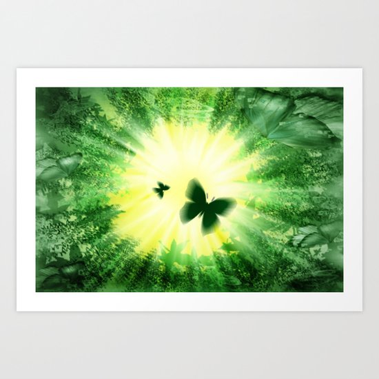 The sun and the "Butterfly - Effect"! Art Print