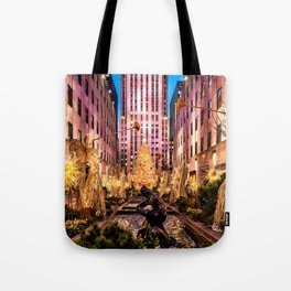 Christmas in NYC Tote Bag