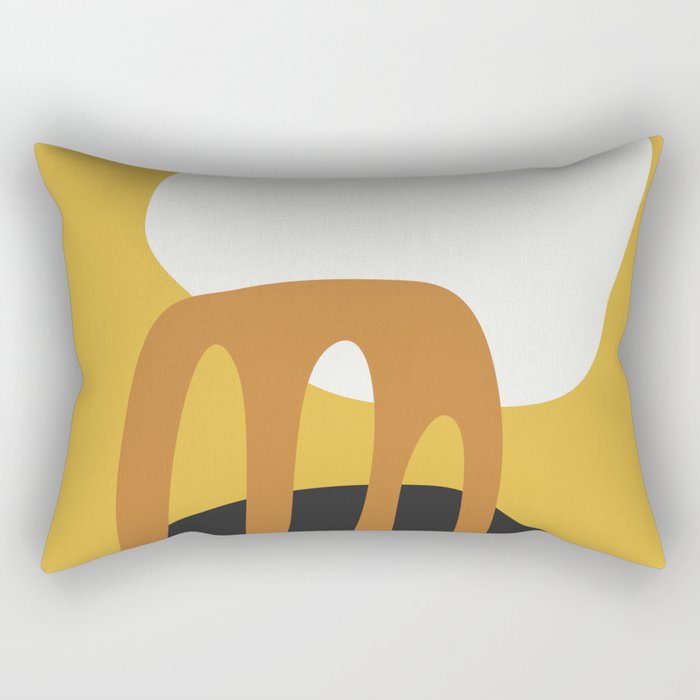 Small 17 x 12 Abstract Shapes 20 by Thingdesign on Rectangular Pillow 