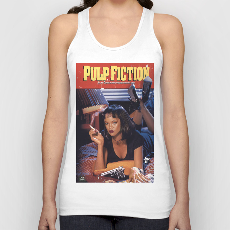 Rihanna X Pulp Fiction Unisex Tank Top By Trestancil Society6 Rihanna X Pulp Fiction Unisex Tank Top By Trestancil Society6