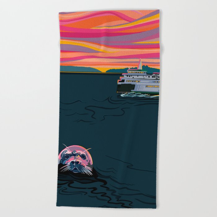 Silent Sailor Beach Towel