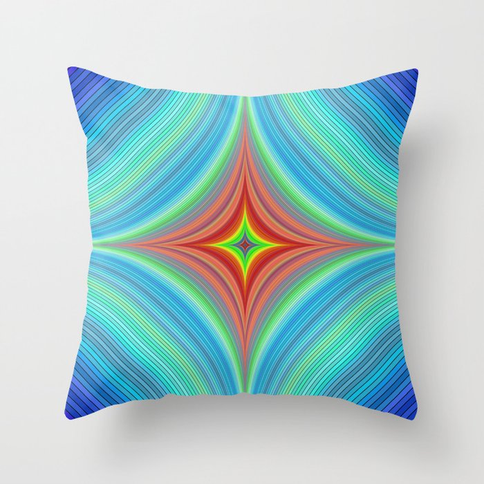 Happy abyss Throw Pillow