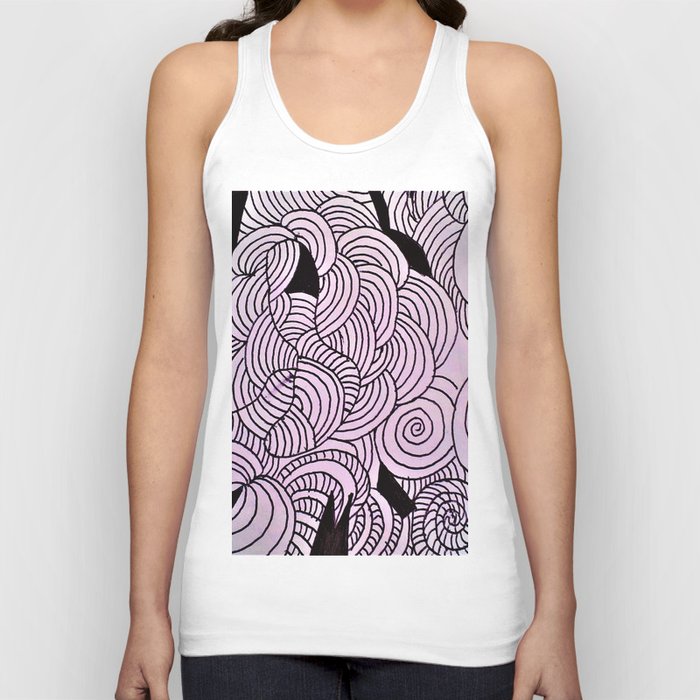 Ether Formation Black and White Tank Top