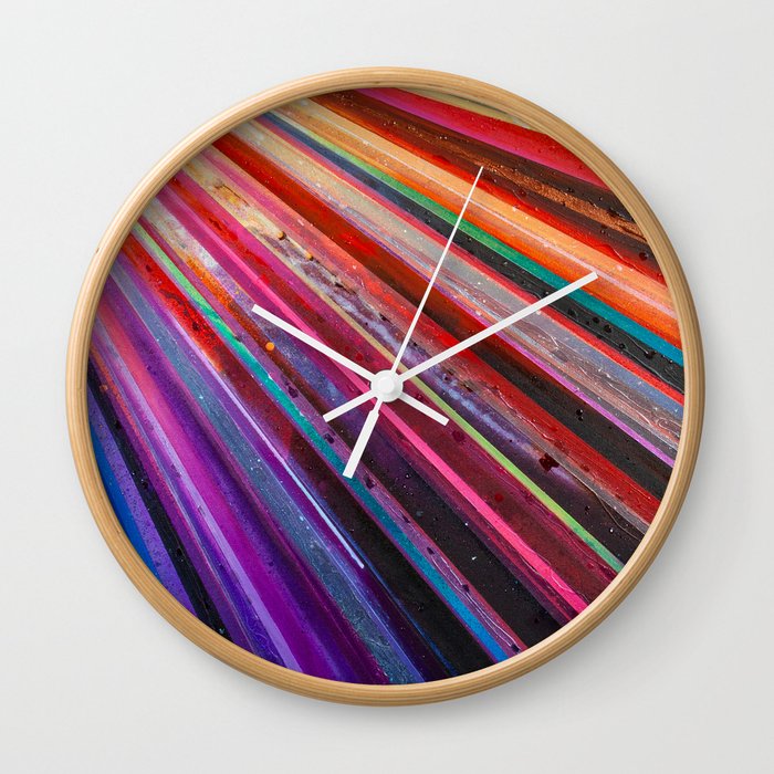 Striped (sRGB) Wall Clock