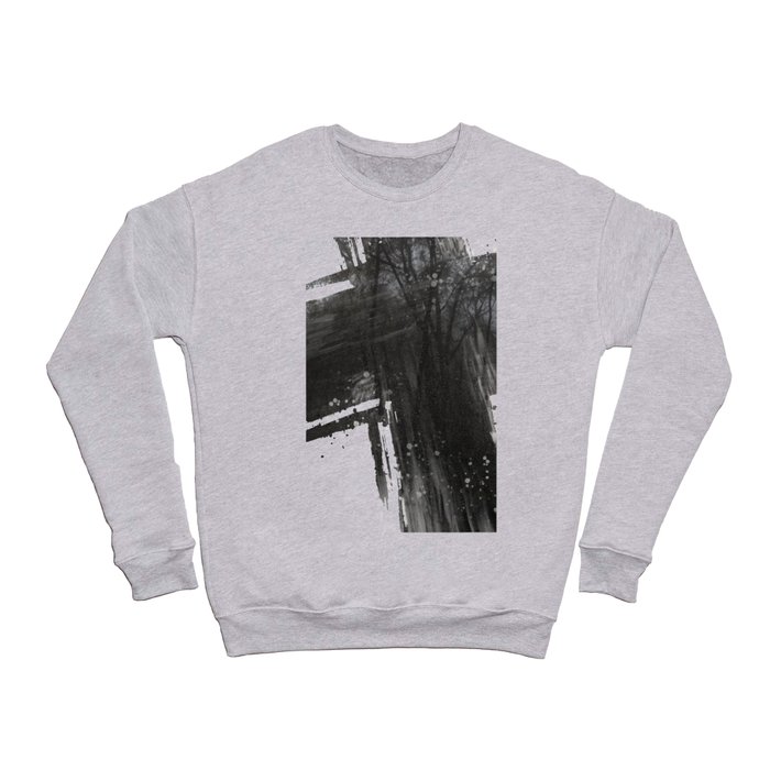 "Forest Cross" - Abstract Print Crewneck Sweatshirt