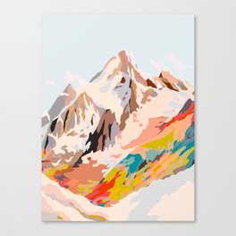 glass mountains Canvas Print