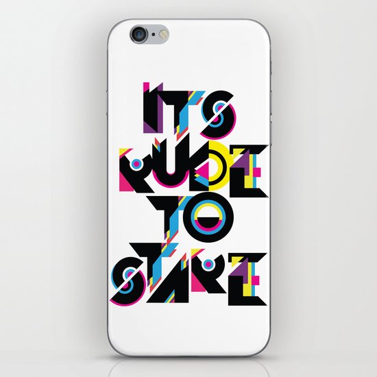 It's Rude To Stare iPhone & iPod Skin