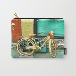 Summer Ride - Yellow Bicycle Carry-All Pouch