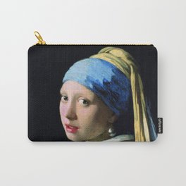 Jan Vermeer Girl With A Pearl Earring Baroque Art Carry-All Pouch | Janvermeer, Girlwithapearlearring, Vintage, Portrait, Vermeer, Pearlearring, Famouspaintings, Dutchgoldenage, Painting, Baroque 