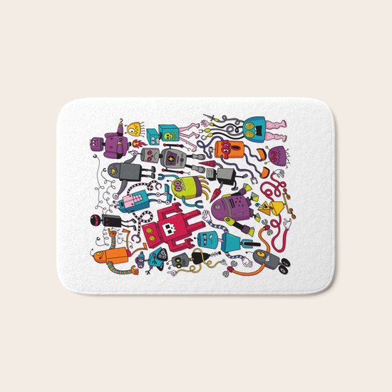 Robots 2 Bath Mat