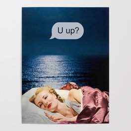 U up? Late night texts Poster