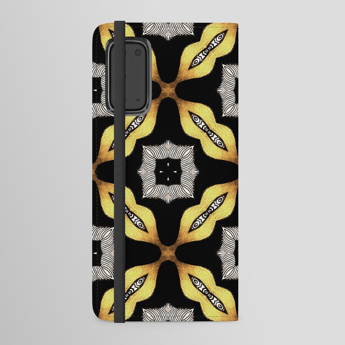 Black and Gold Android Wallet Case