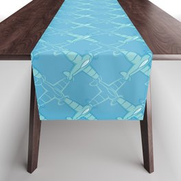 children's pattern-pantone color-solid color-light blue Table Runner