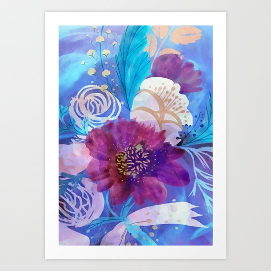 Spring floral mood Art Print