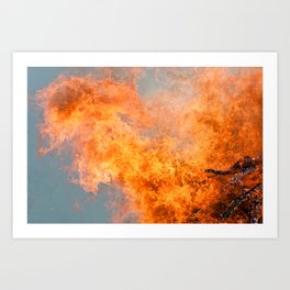 Awakening Fire Art Print | Photo, Digital, Abstract, Nature 