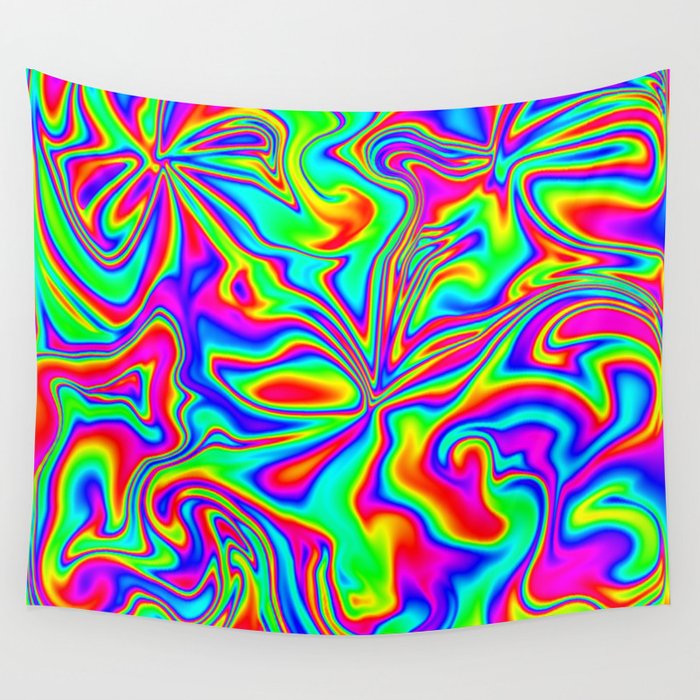 Trippy rainbow tapestry on sale