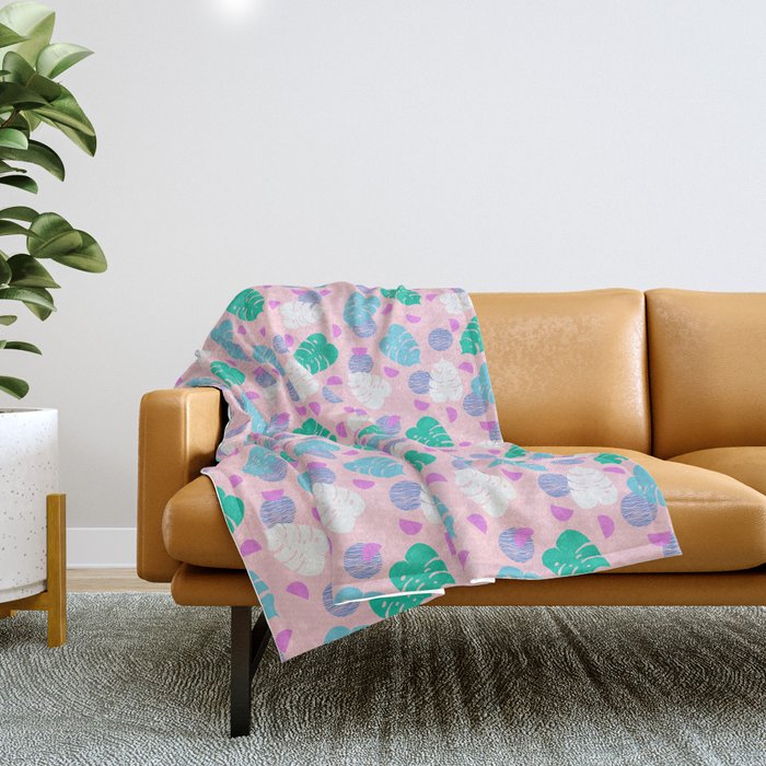Monstera throw hotsell blanket