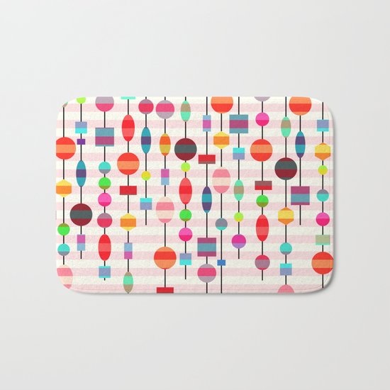 Colorful pearls Bath Mat