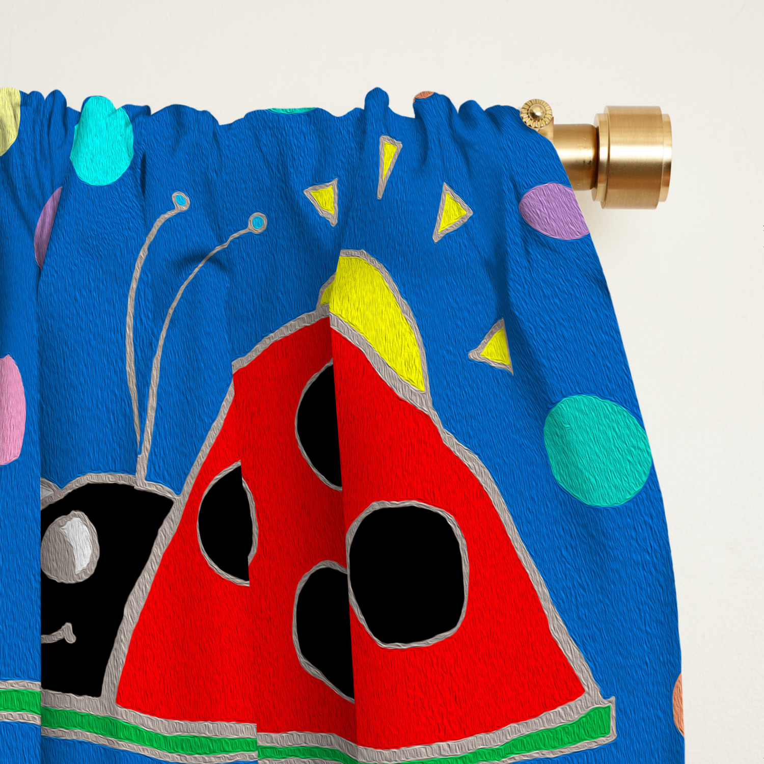 Ladybug With Lucky Clover Blackout Curtain By Jhill2019 Society6