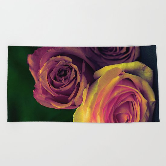 Vintage roses(10) Beach Towel