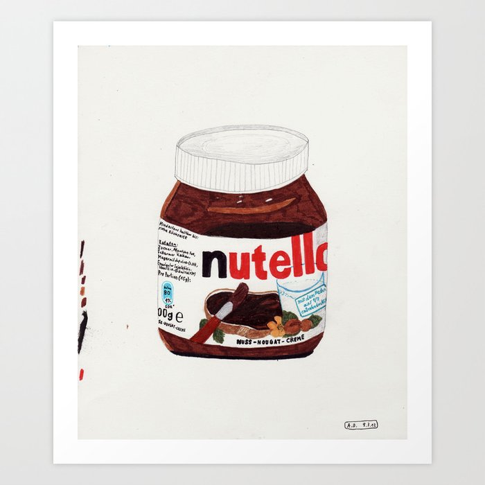 Nutella Art Print