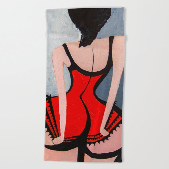 Don't touch me! Beach Towel