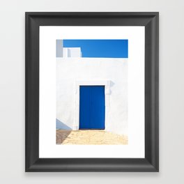 Just a blue door Framed Art Print