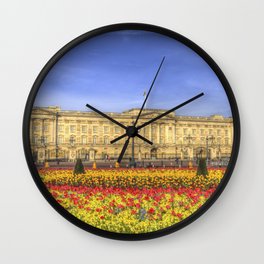 Buckingham Palace London Panorama Wall Clock