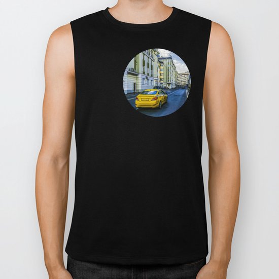 Yellow Taxi Biker Tank