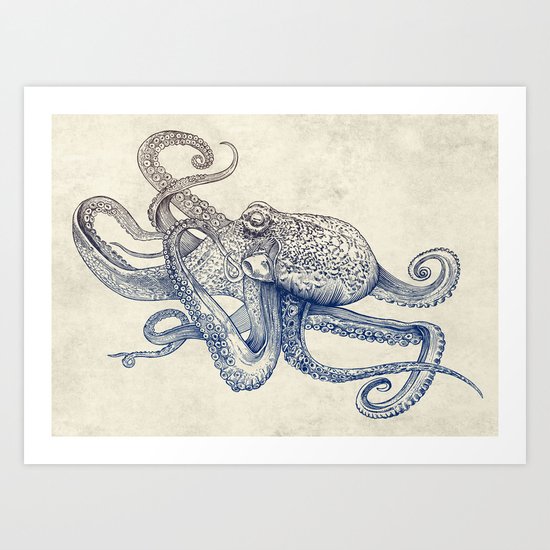 Octo Flow Art Print