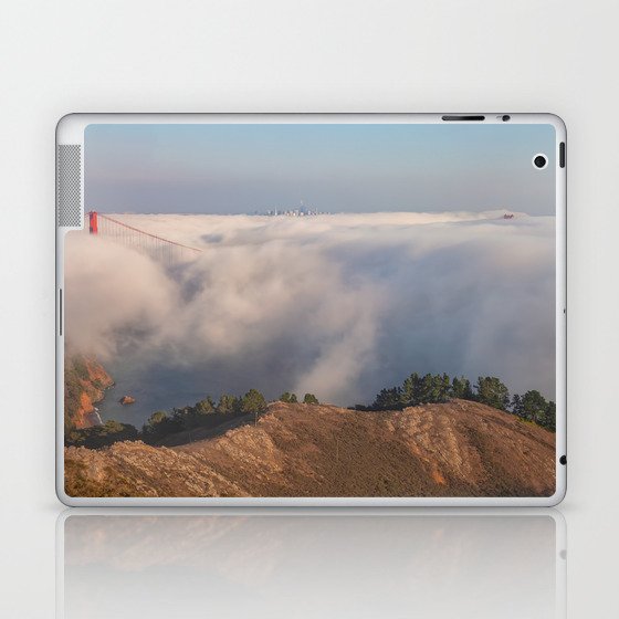 Fog Over The Bay Laptop & iPad Skin