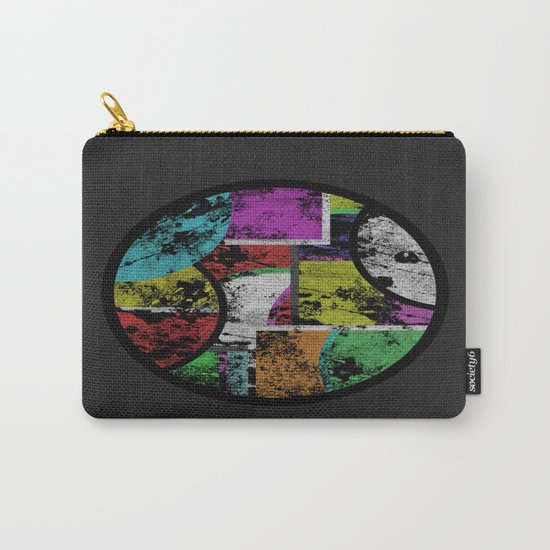 Pastel Porthole - Abstract, geometric, textured, pastel coloured artwork Carry-All Pouch