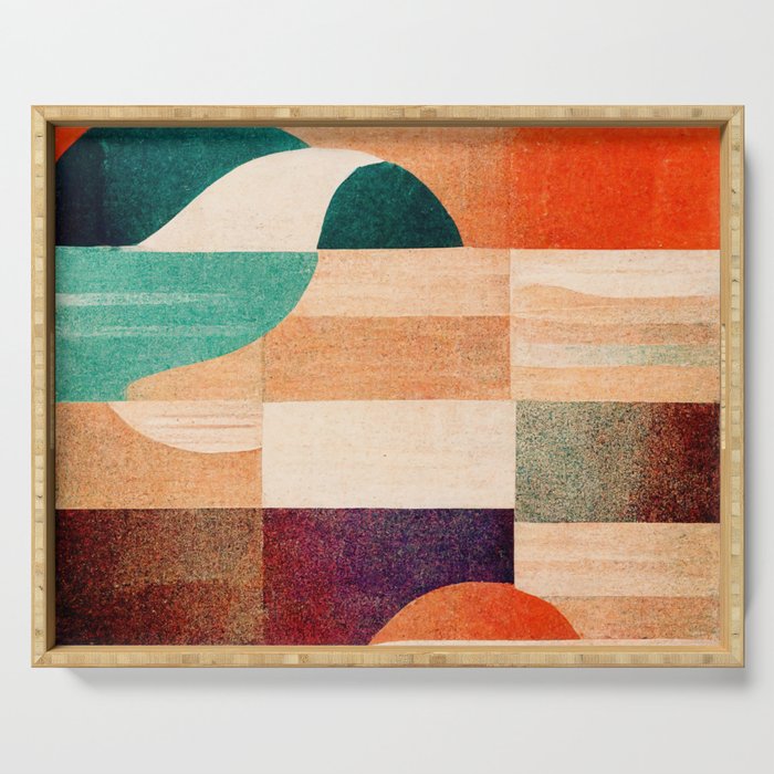 Mid-Century Modern Vibes: Abstract Serving Tray