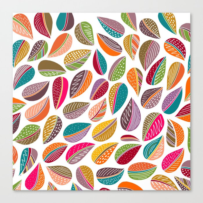 Leaf Colorful Canvas Print