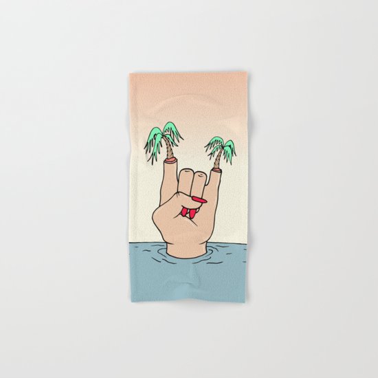 ROCK THE BEACH Hand & Bath Towel