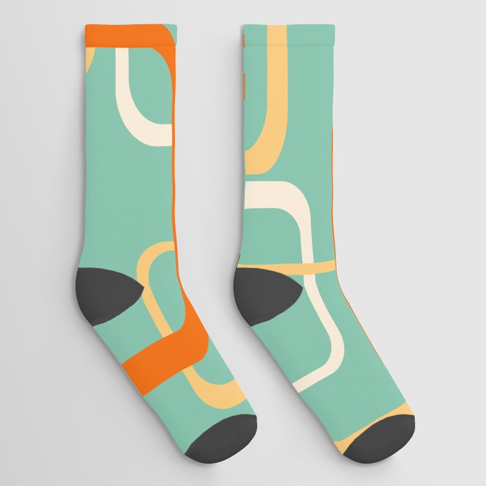 midcentury squares 2 Socks