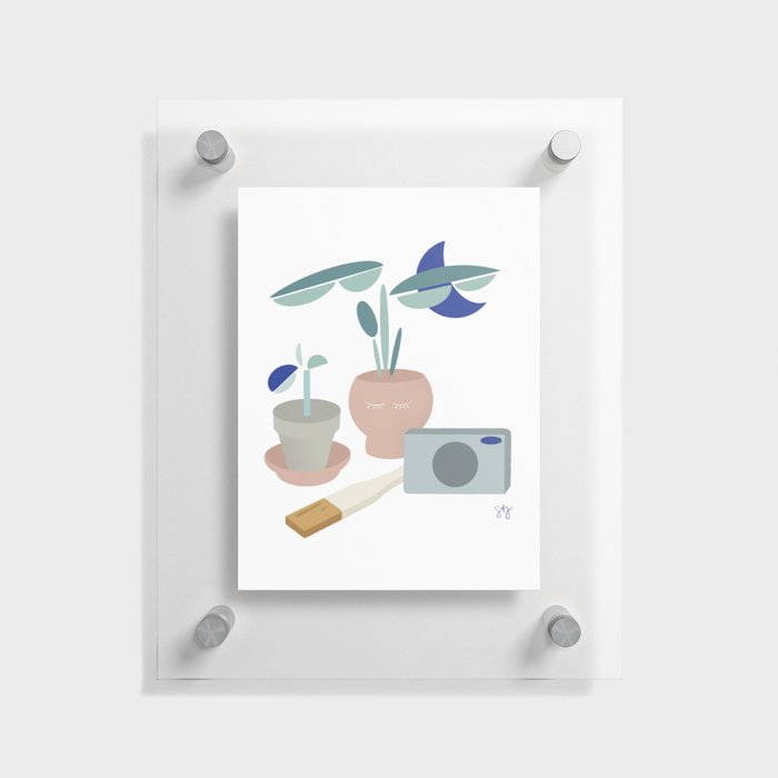 modern and mindful still life Floating Acrylic Print