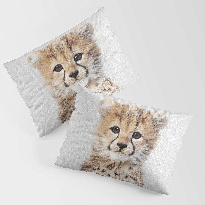 Baby Cheetah - Colorful Pillow Sham